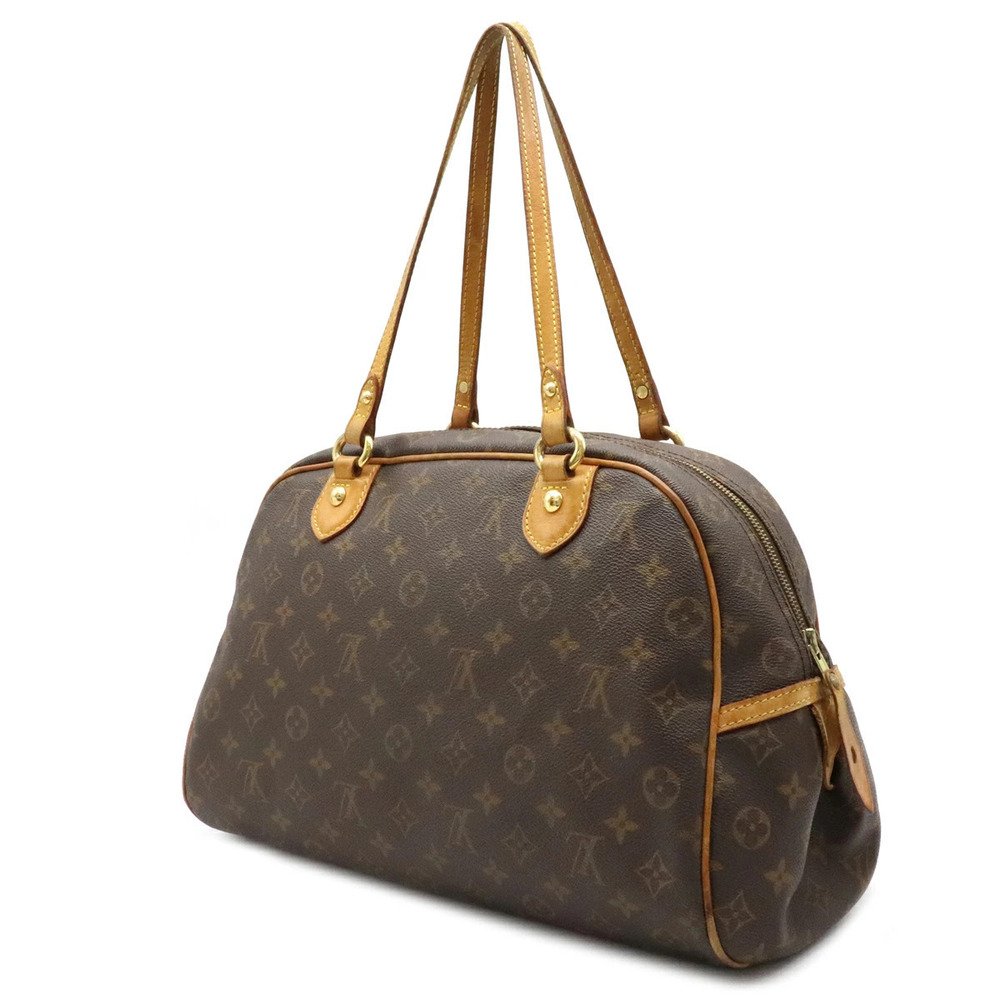 Louis Vuitton Boston Montorgueil Bag Handbag Monogram Shoulder Brown